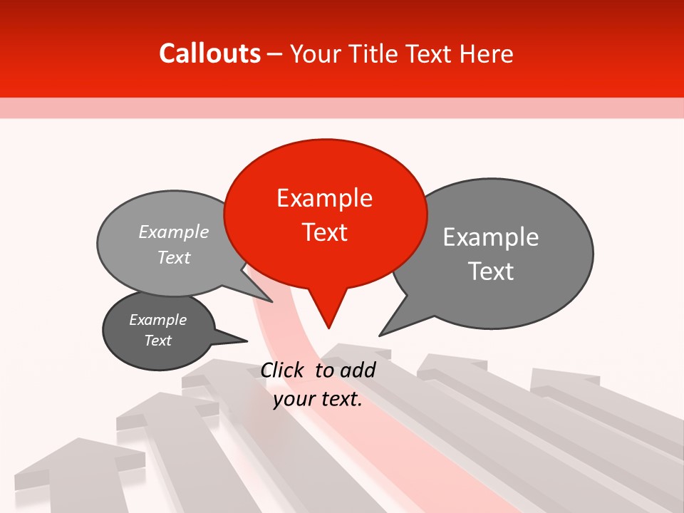 Arrows (From 3D Arrows Set) PowerPoint Template