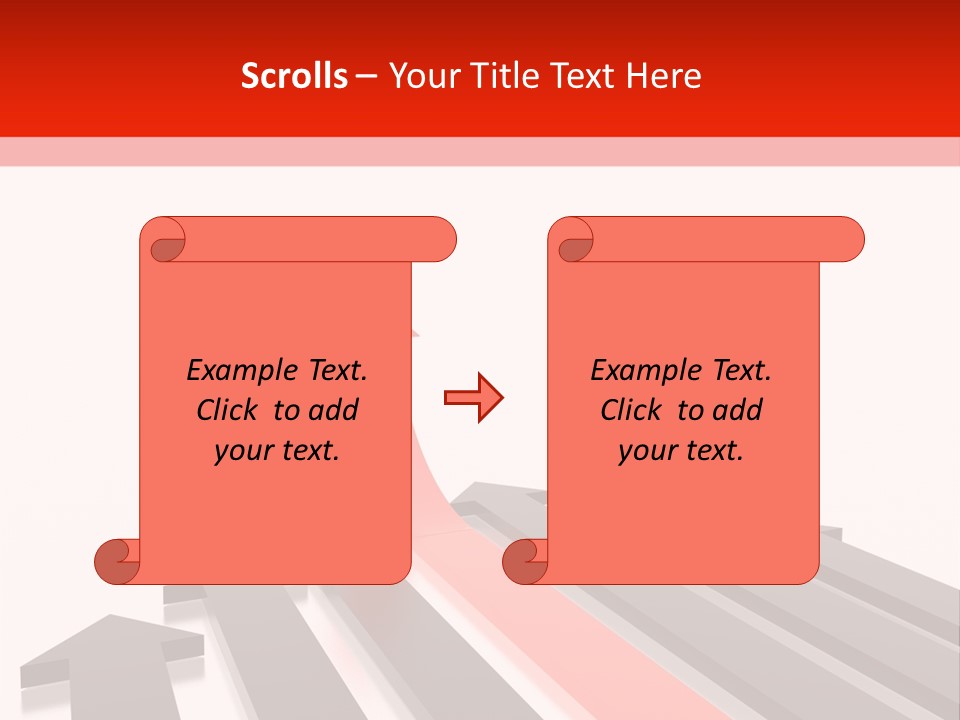 Arrows (From 3D Arrows Set) PowerPoint Template