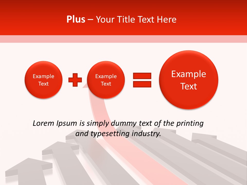 Arrows (From 3D Arrows Set) PowerPoint Template