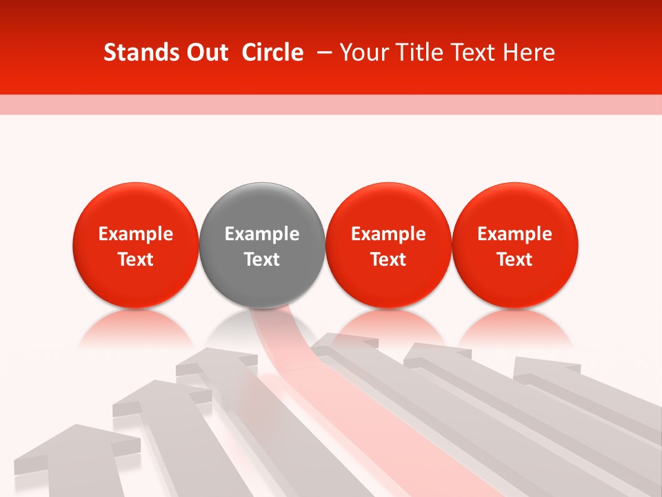 Arrows (From 3D Arrows Set) PowerPoint Template