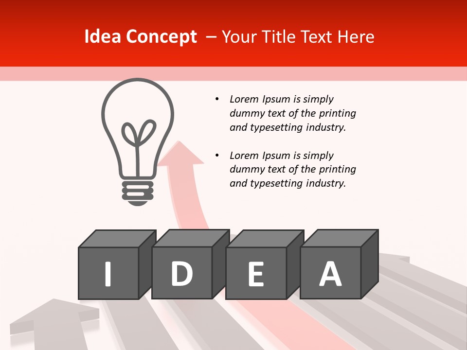 Arrows (From 3D Arrows Set) PowerPoint Template