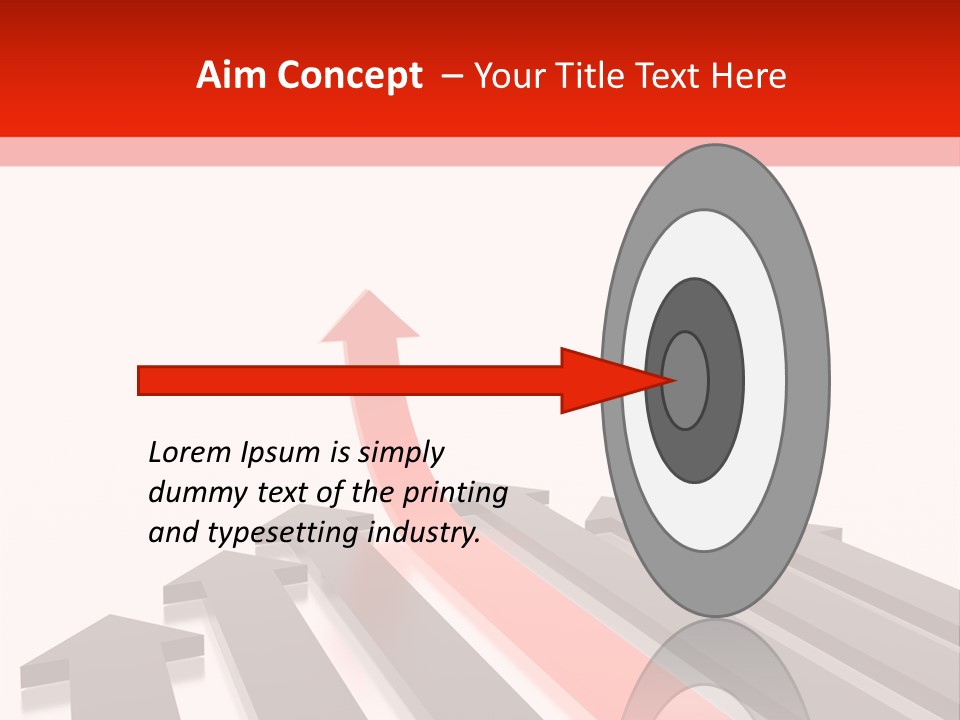 Arrows (From 3D Arrows Set) PowerPoint Template