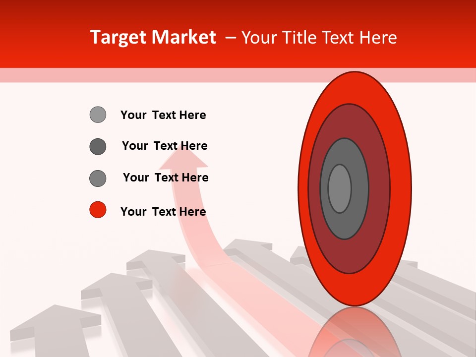 Arrows (From 3D Arrows Set) PowerPoint Template