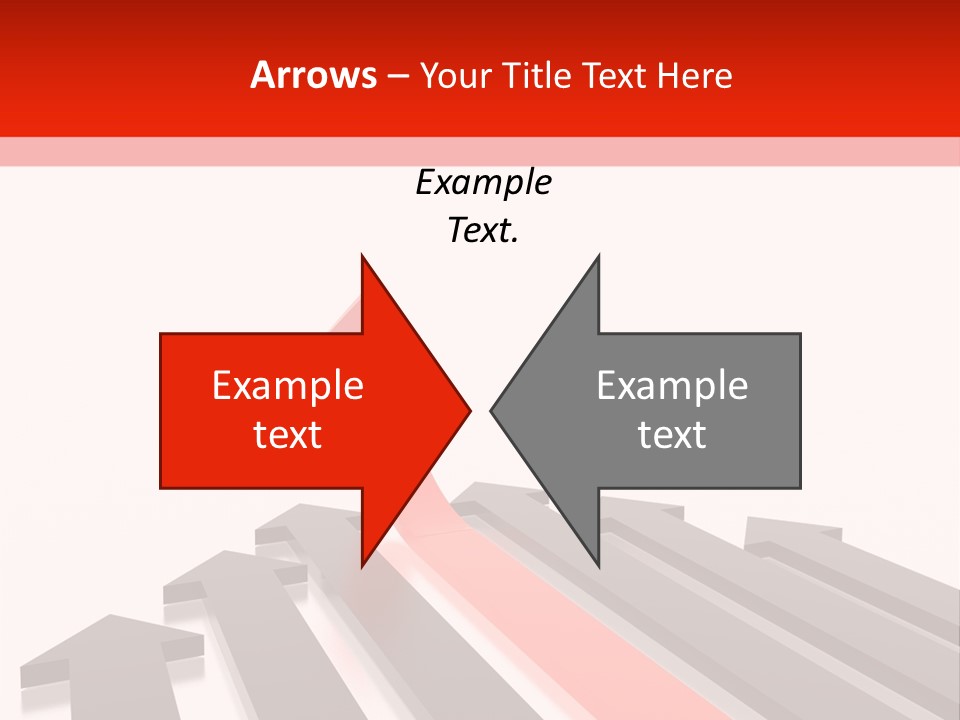 Arrows (From 3D Arrows Set) PowerPoint Template