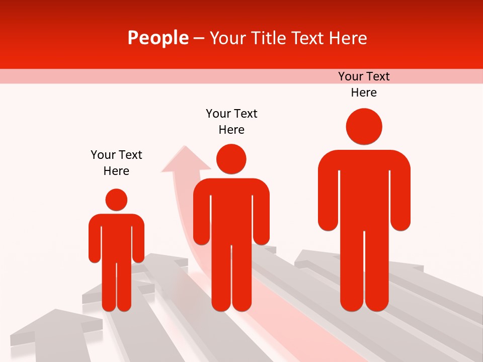 Arrows (From 3D Arrows Set) PowerPoint Template