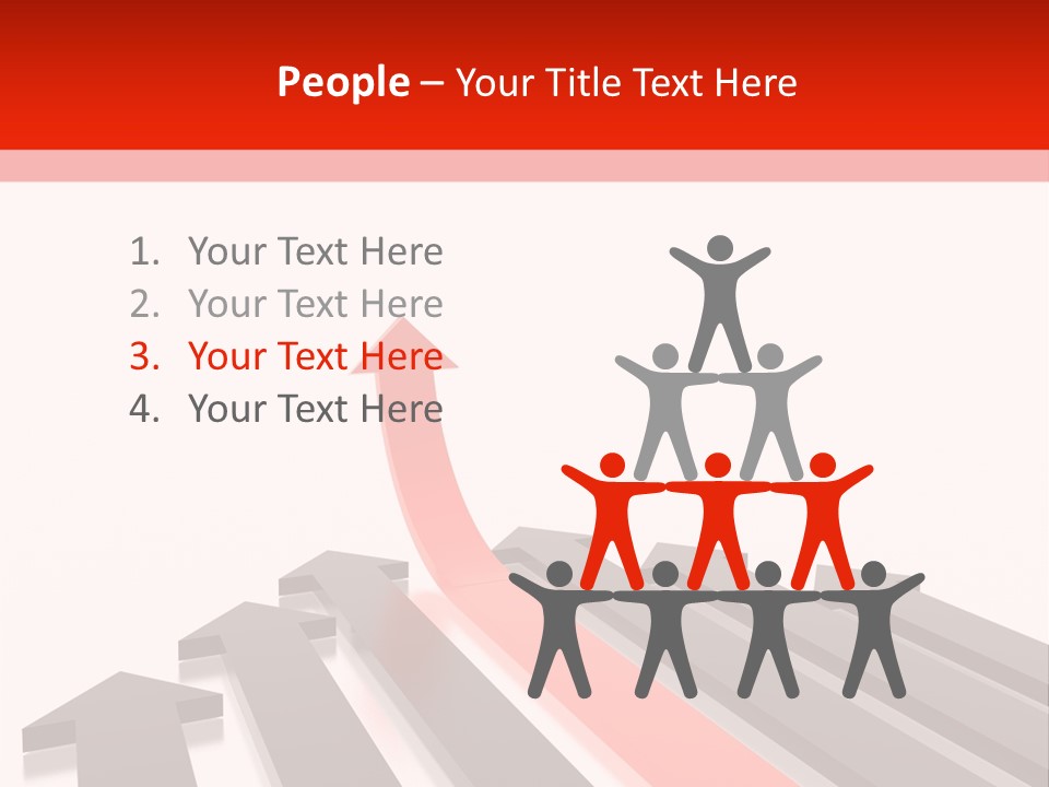 Arrows (From 3D Arrows Set) PowerPoint Template