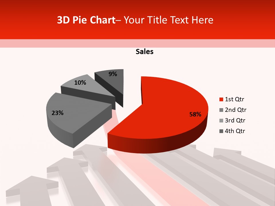 Arrows (From 3D Arrows Set) PowerPoint Template