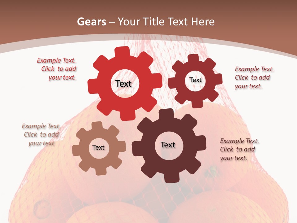 Oranges In Mesh Bag Series PowerPoint Template