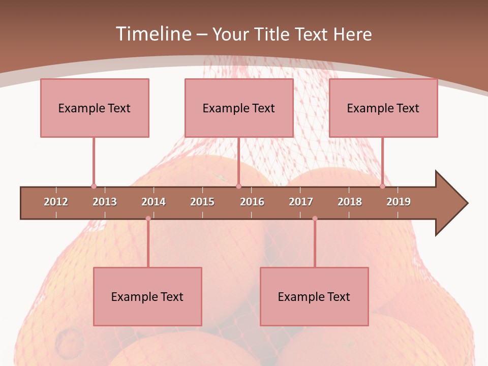 Oranges In Mesh Bag Series PowerPoint Template
