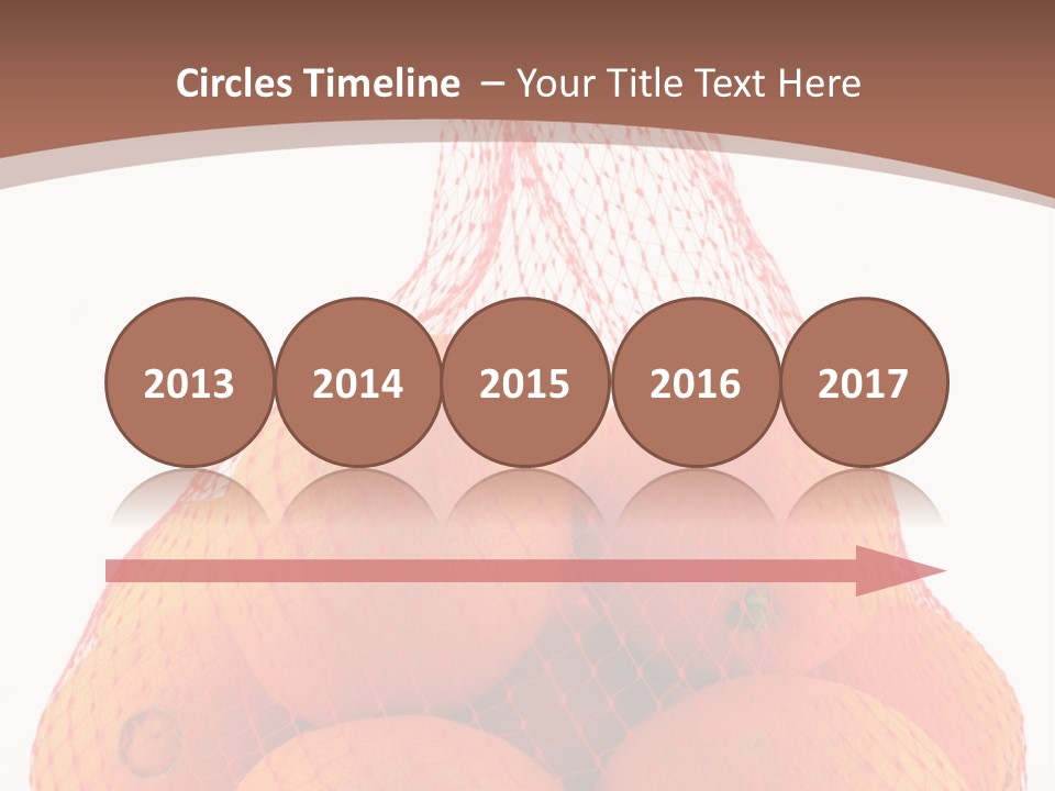 Oranges In Mesh Bag Series PowerPoint Template