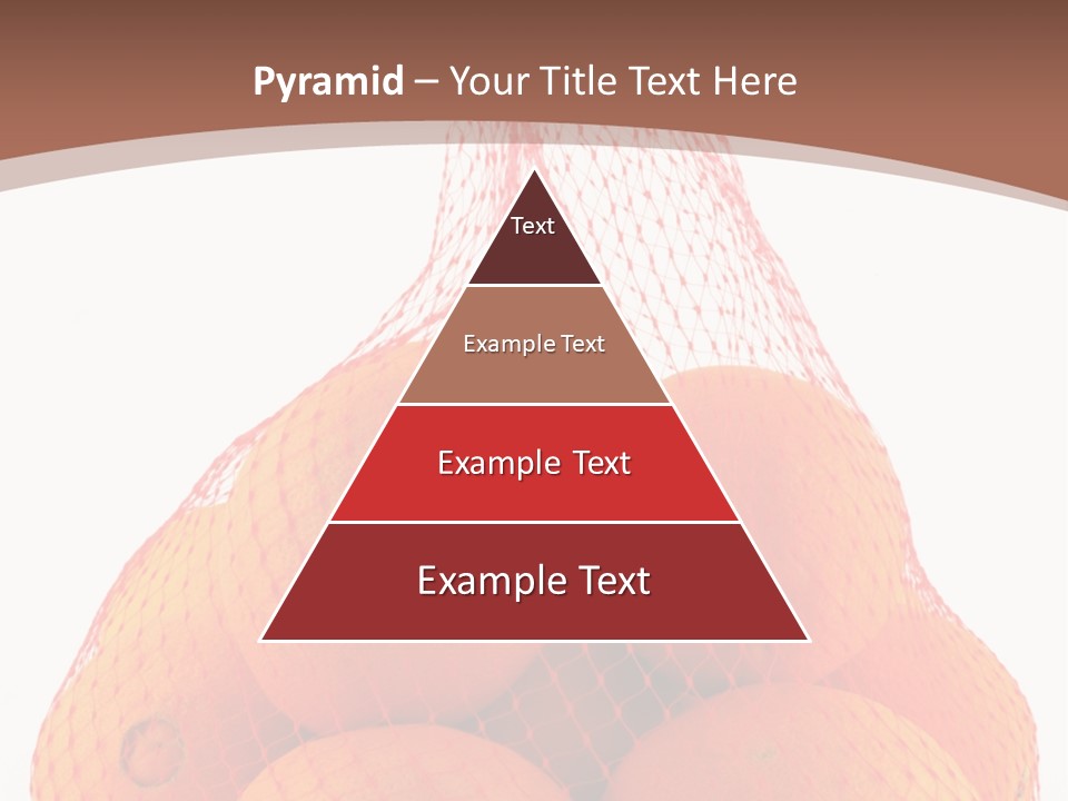 Oranges In Mesh Bag Series PowerPoint Template