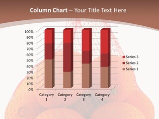 Oranges In Mesh Bag Series PowerPoint Template