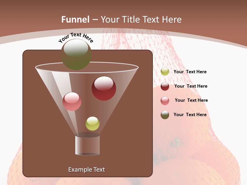 Oranges In Mesh Bag Series PowerPoint Template