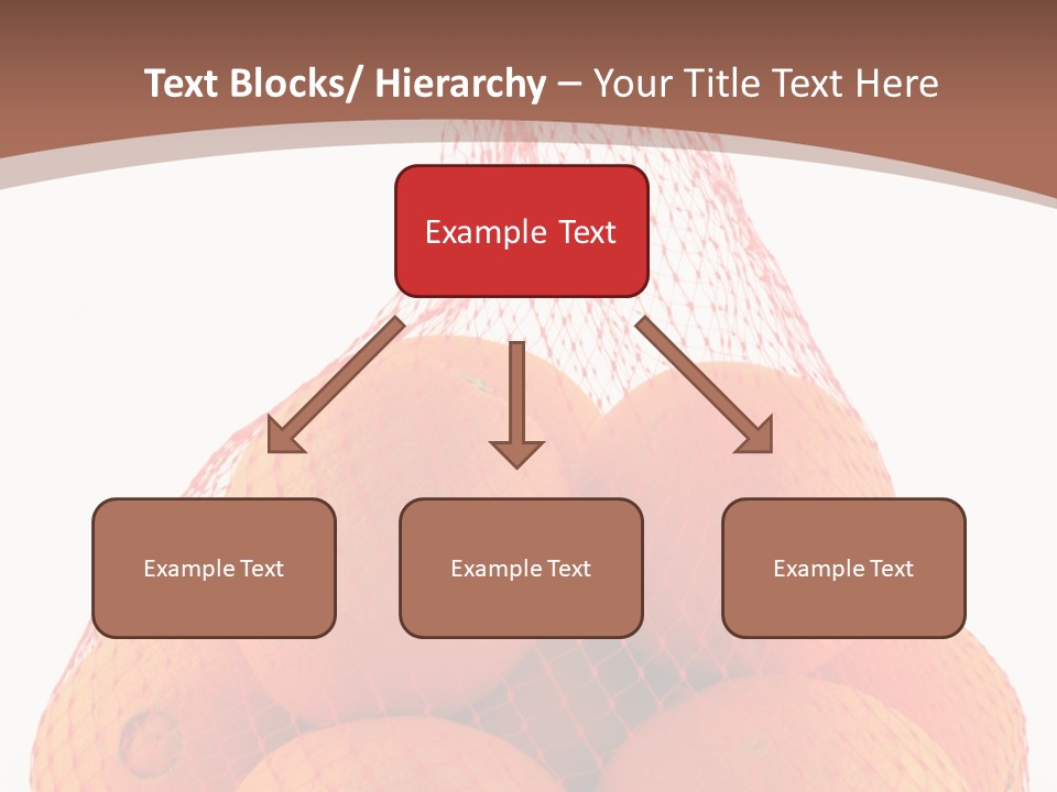 Oranges In Mesh Bag Series PowerPoint Template