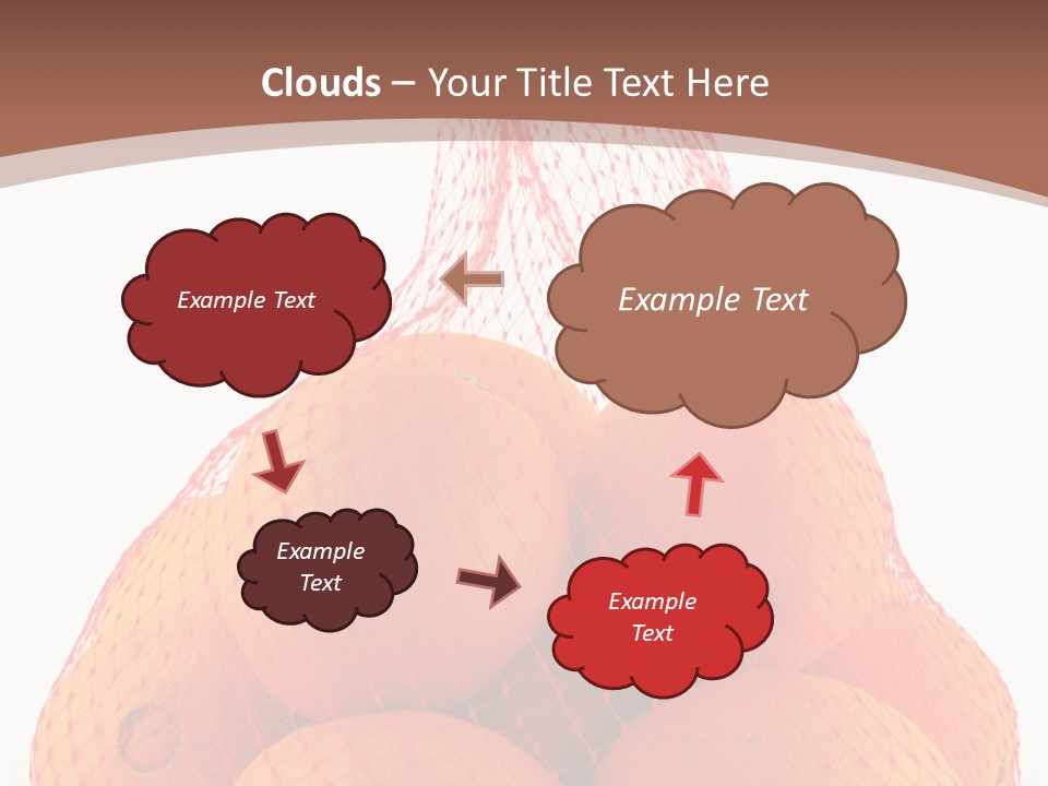 Oranges In Mesh Bag Series PowerPoint Template