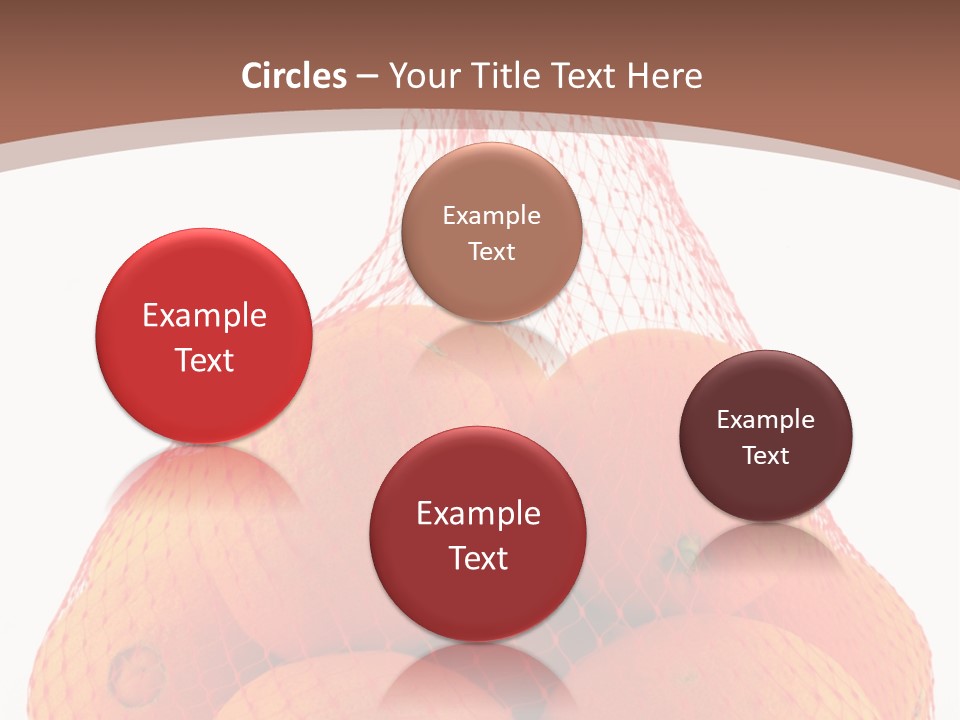 Oranges In Mesh Bag Series PowerPoint Template
