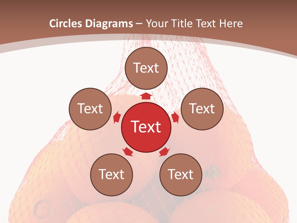 Oranges In Mesh Bag Series PowerPoint Template