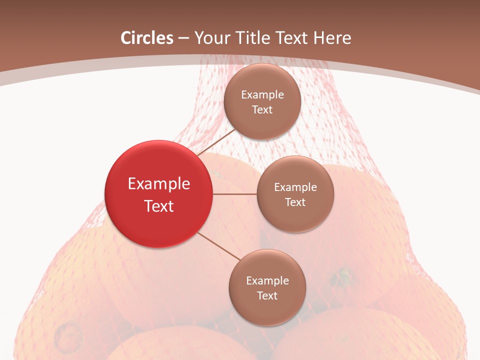 Oranges In Mesh Bag Series PowerPoint Template