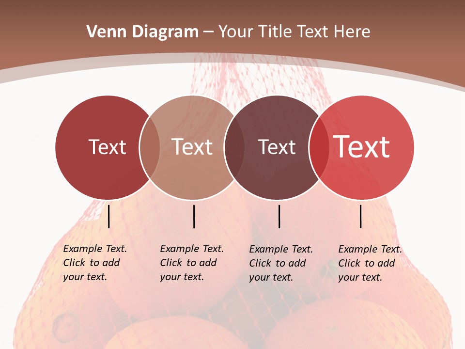 Oranges In Mesh Bag Series PowerPoint Template