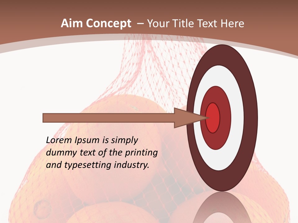 Oranges In Mesh Bag Series PowerPoint Template