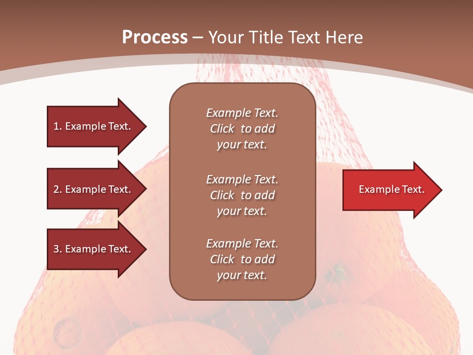 Oranges In Mesh Bag Series PowerPoint Template