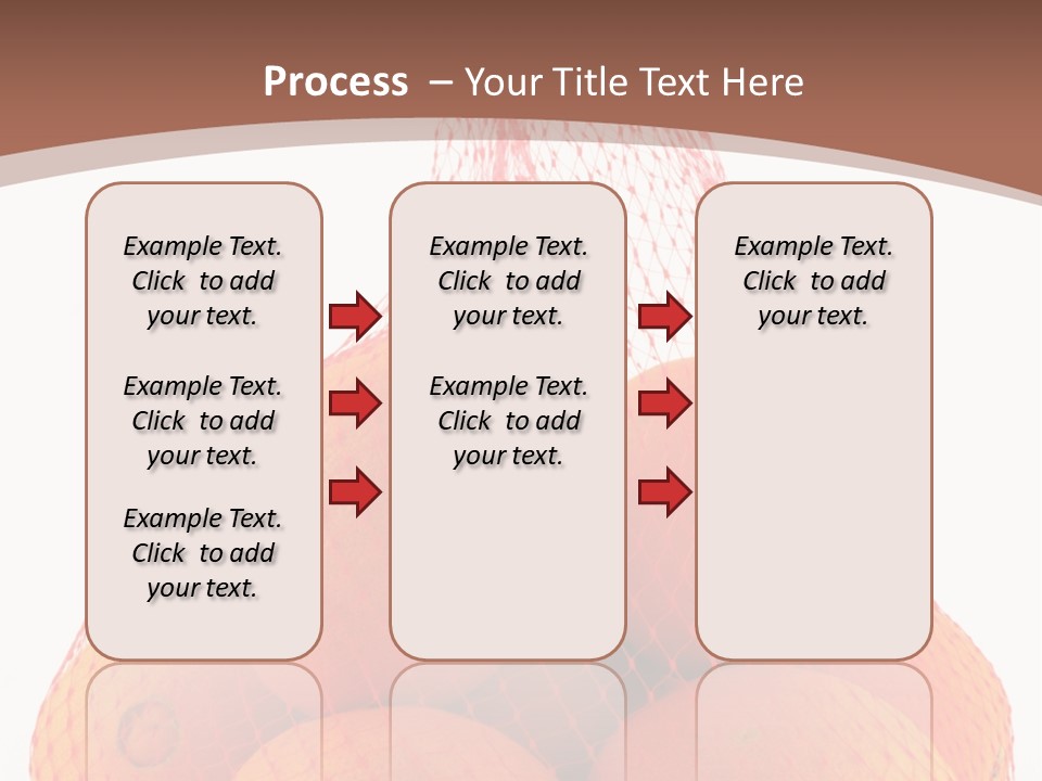 Oranges In Mesh Bag Series PowerPoint Template