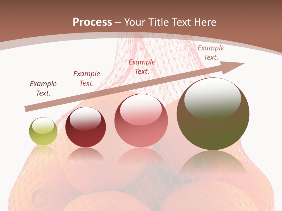 Oranges In Mesh Bag Series PowerPoint Template