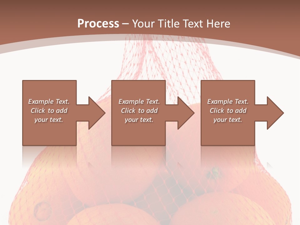 Oranges In Mesh Bag Series PowerPoint Template