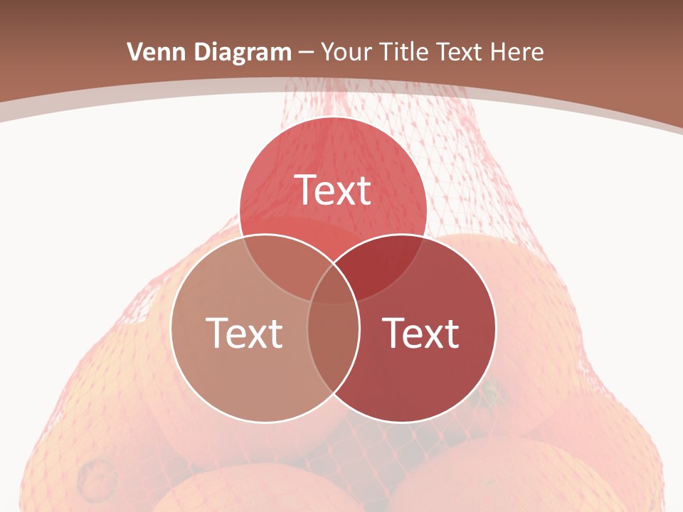 Oranges In Mesh Bag Series PowerPoint Template