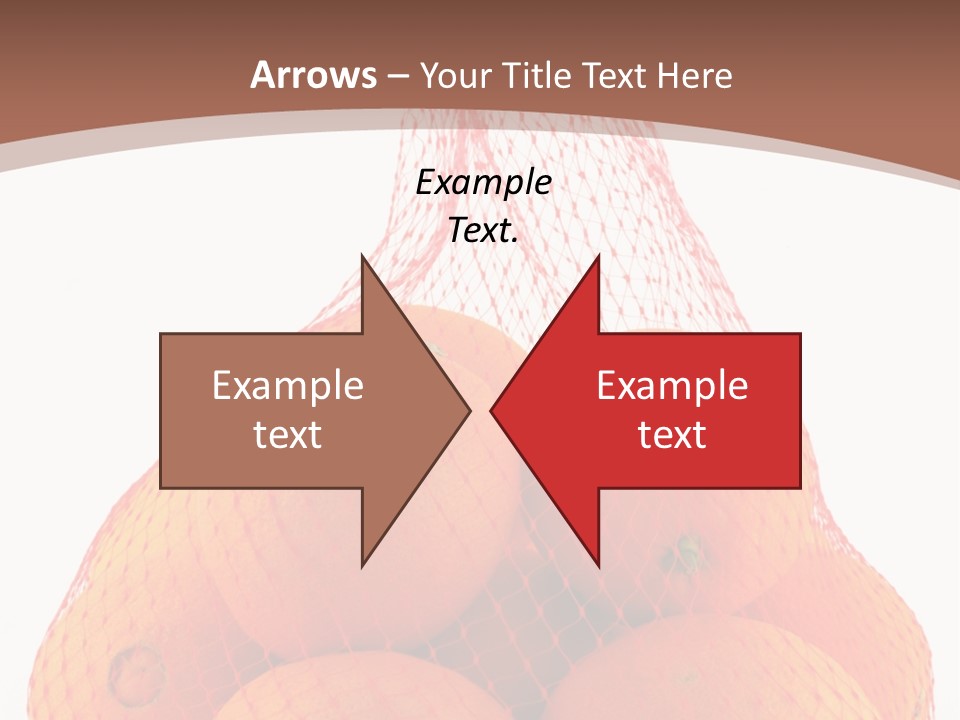 Oranges In Mesh Bag Series PowerPoint Template