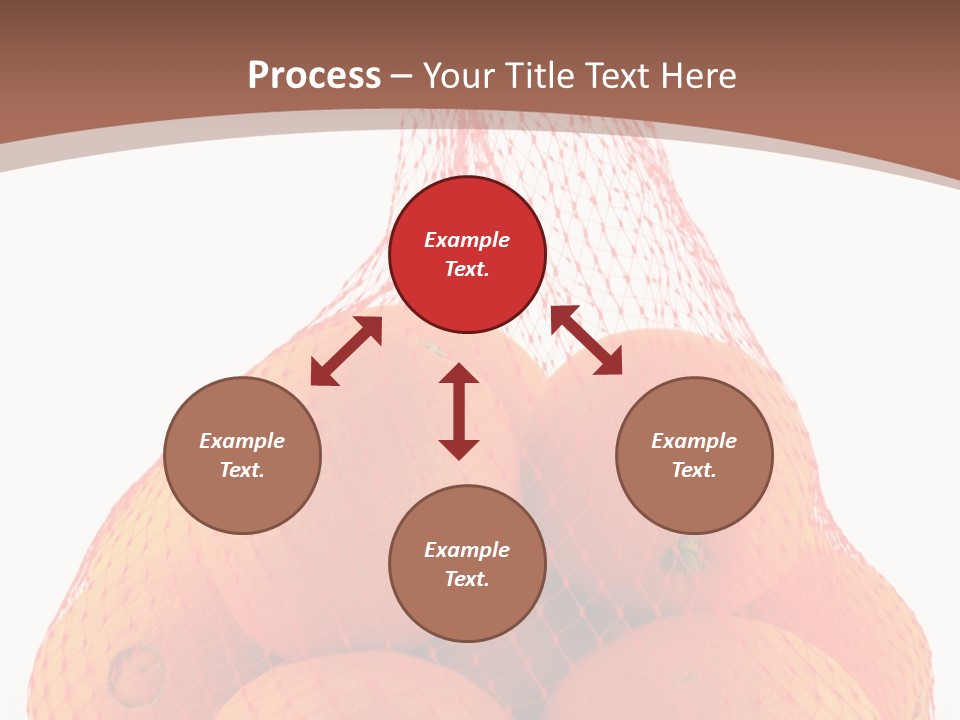 Oranges In Mesh Bag Series PowerPoint Template