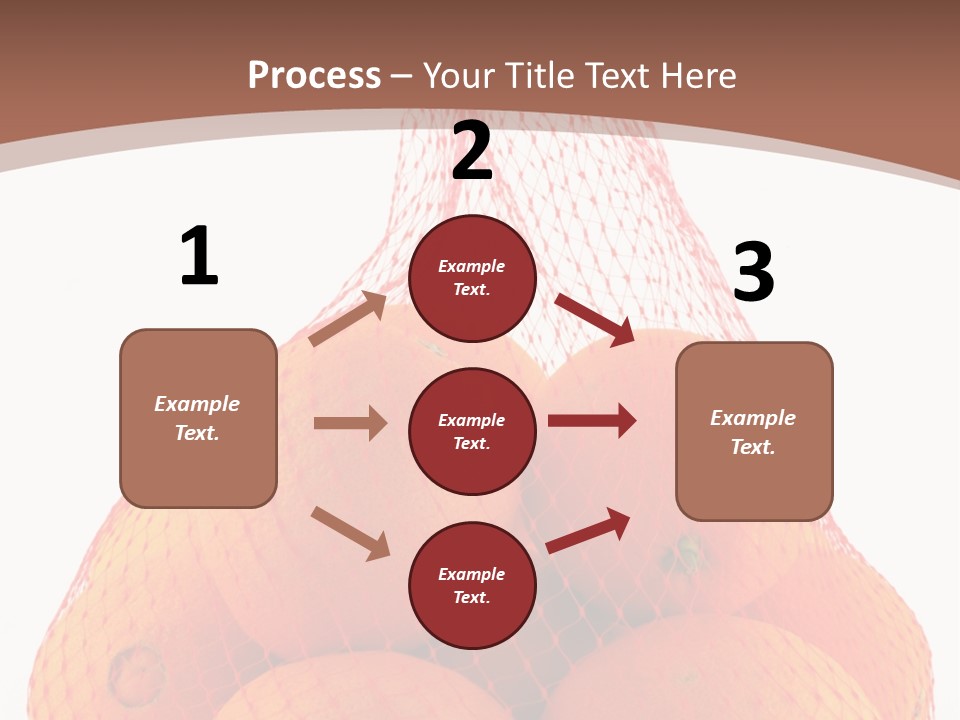 Oranges In Mesh Bag Series PowerPoint Template