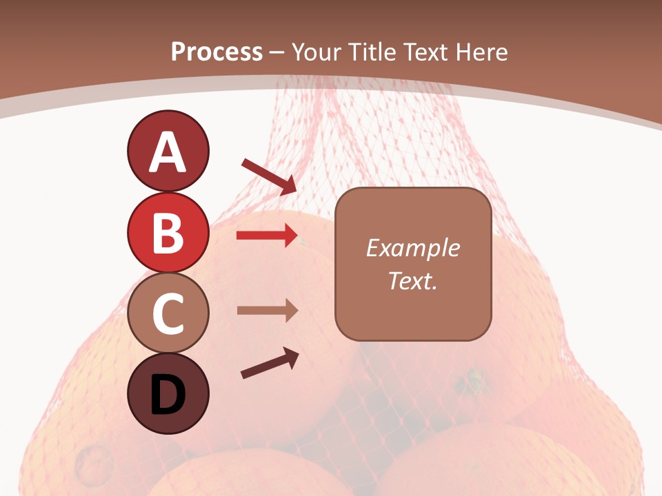 Oranges In Mesh Bag Series PowerPoint Template