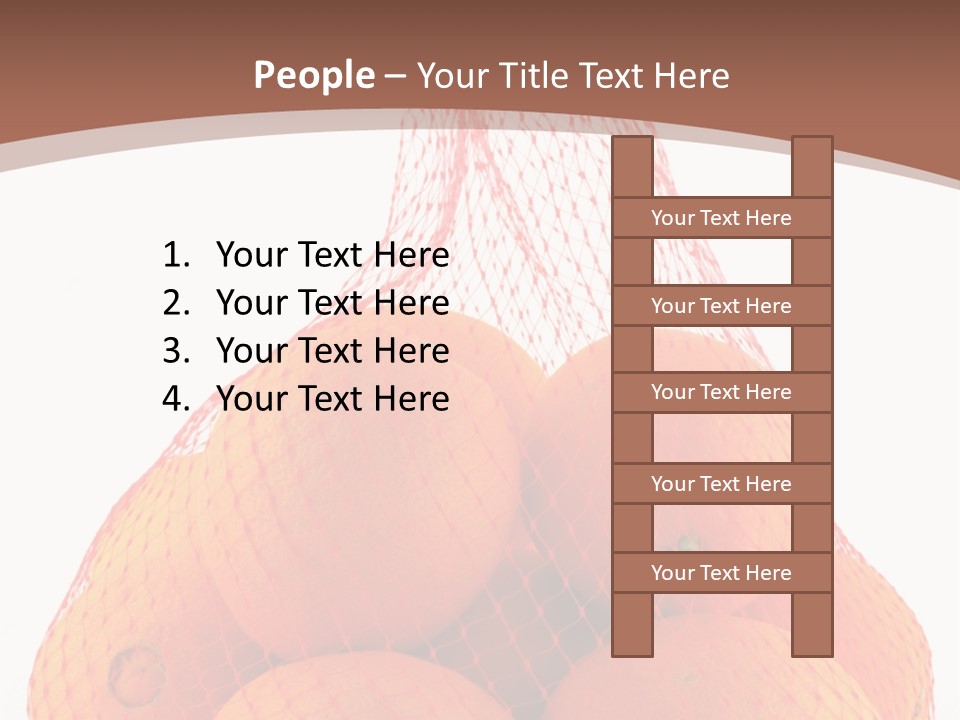 Oranges In Mesh Bag Series PowerPoint Template