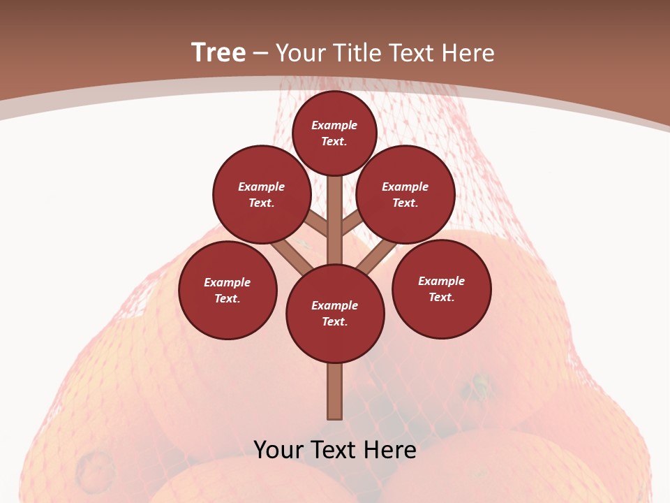 Oranges In Mesh Bag Series PowerPoint Template