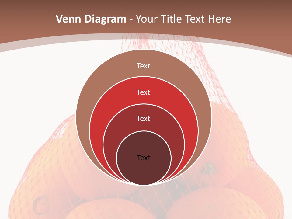 Oranges In Mesh Bag Series PowerPoint Template