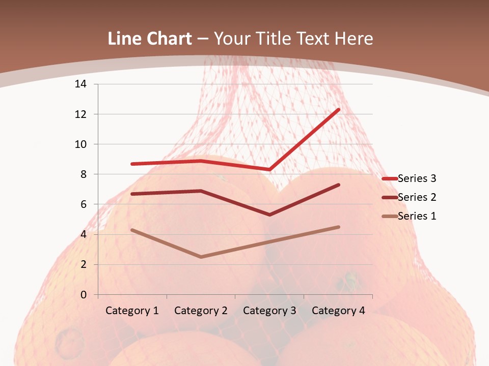 Oranges In Mesh Bag Series PowerPoint Template