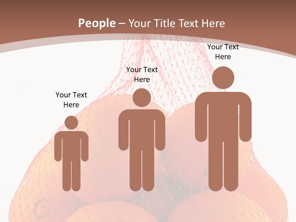 Oranges In Mesh Bag Series PowerPoint Template