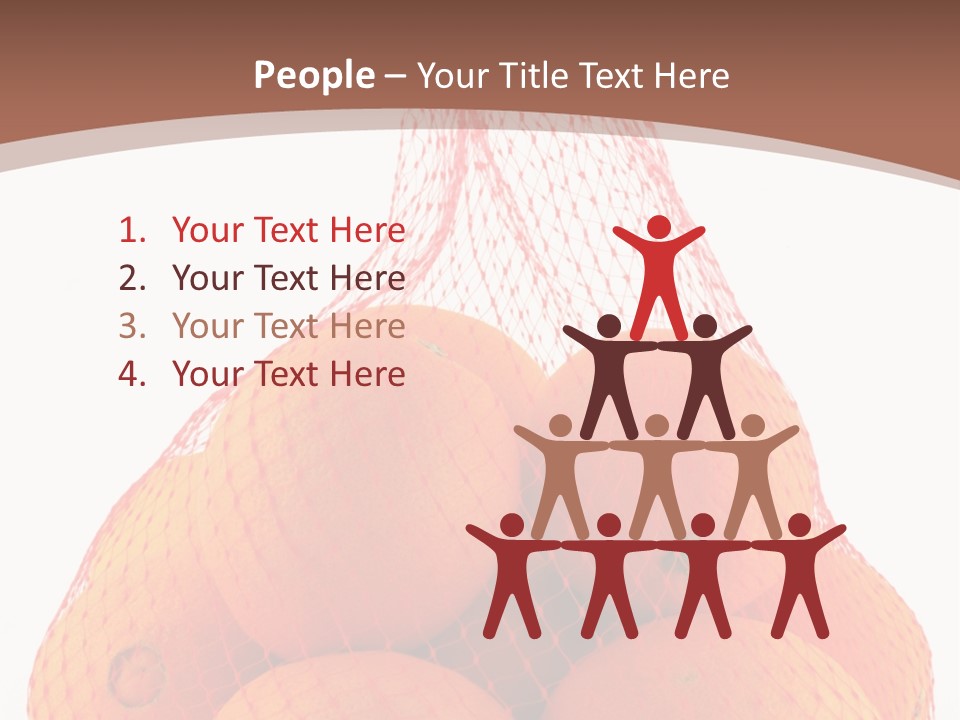 Oranges In Mesh Bag Series PowerPoint Template