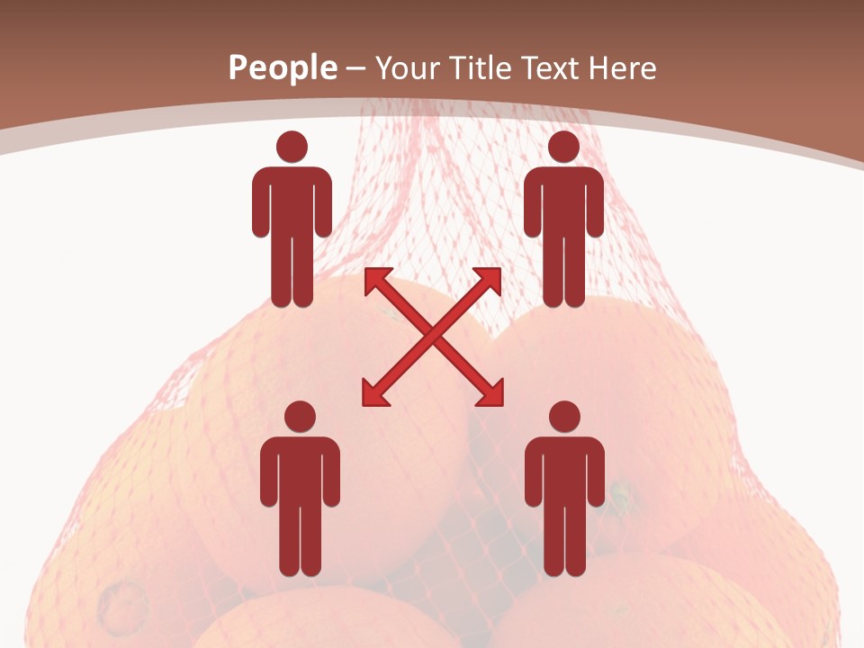 Oranges In Mesh Bag Series PowerPoint Template