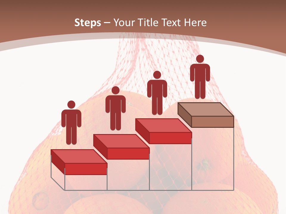 Oranges In Mesh Bag Series PowerPoint Template