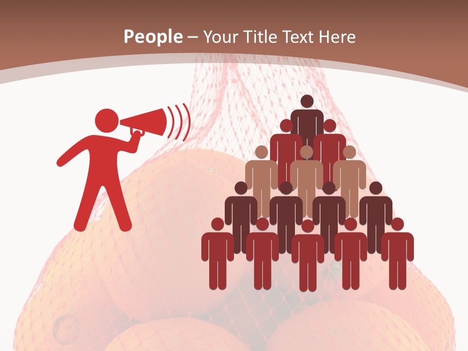 Oranges In Mesh Bag Series PowerPoint Template