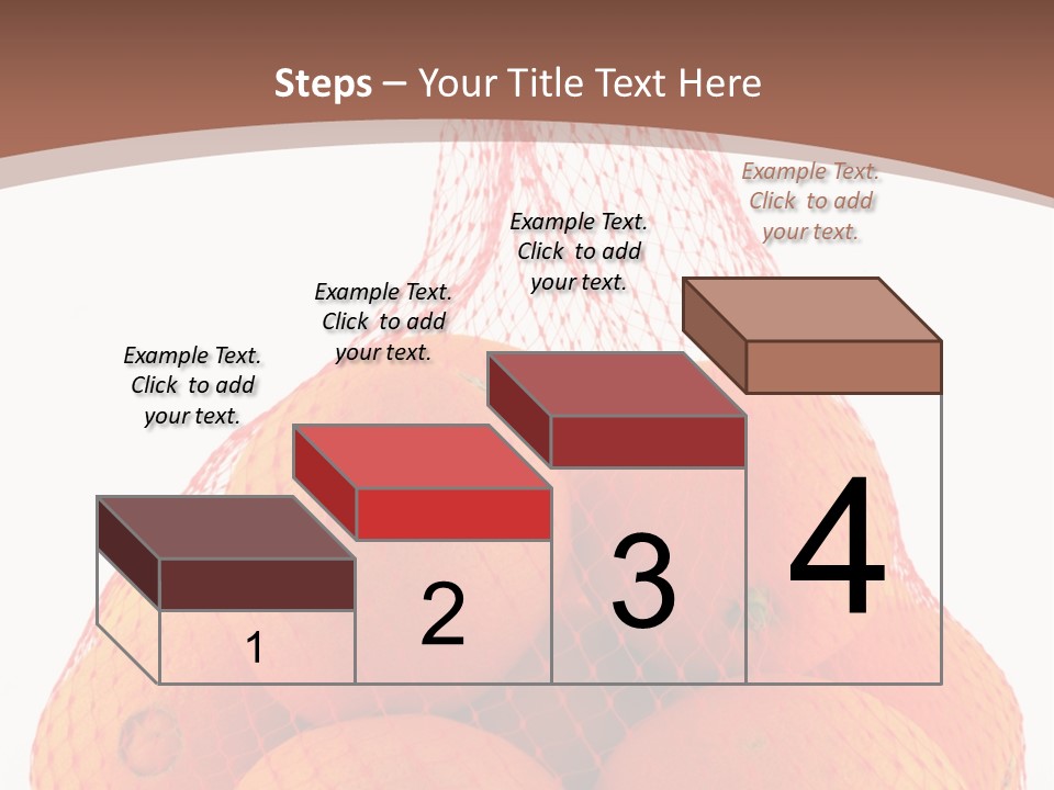 Oranges In Mesh Bag Series PowerPoint Template