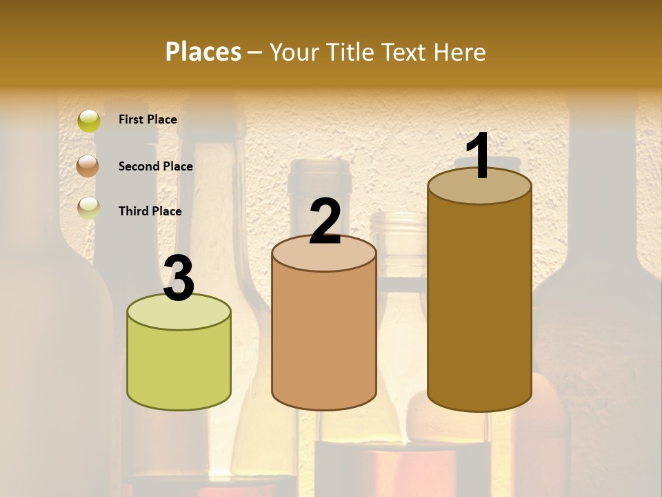 Bottles With Alcohol PowerPoint Template