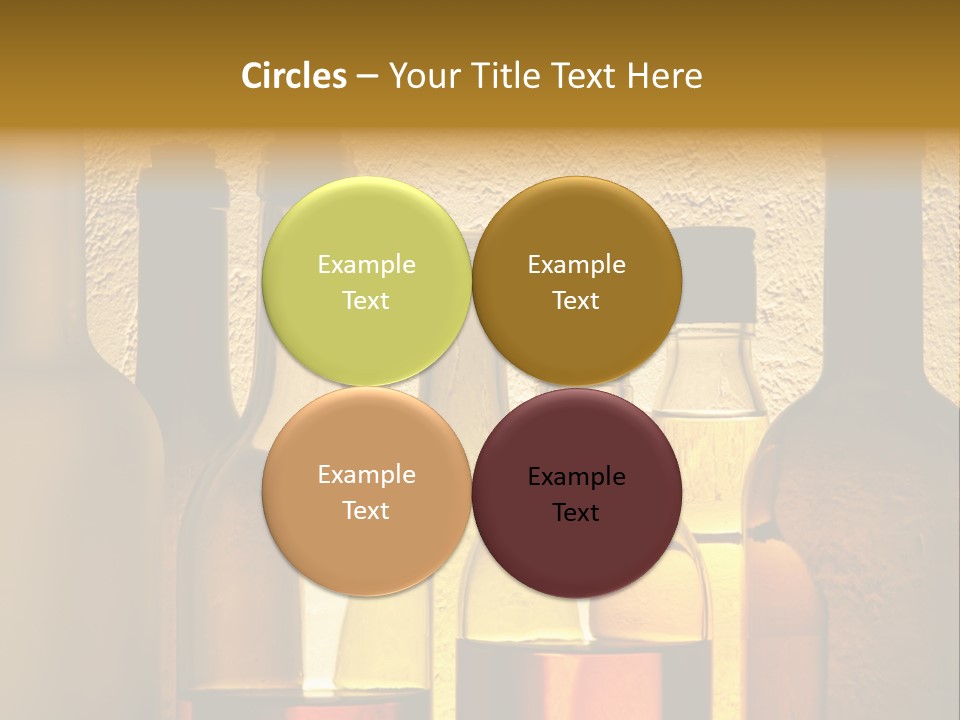 Bottles With Alcohol PowerPoint Template
