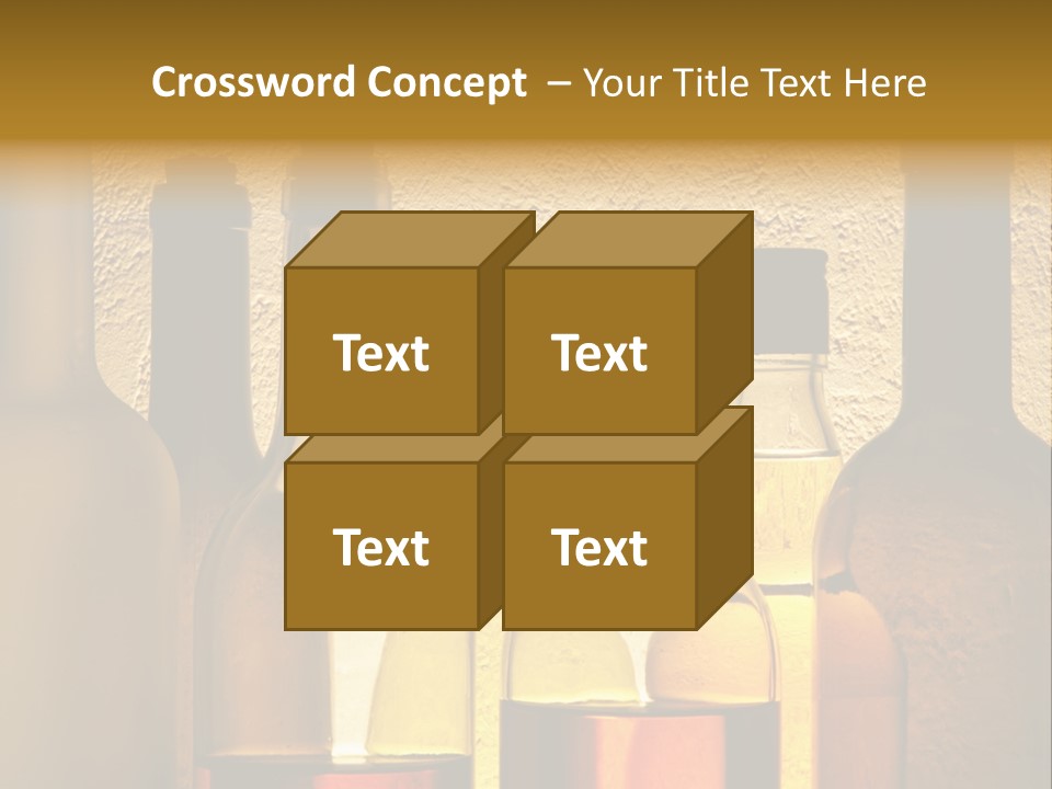 Bottles With Alcohol PowerPoint Template