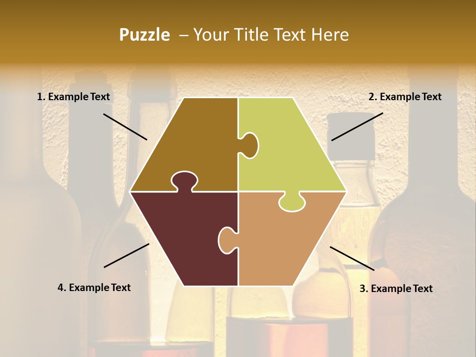 Bottles With Alcohol PowerPoint Template