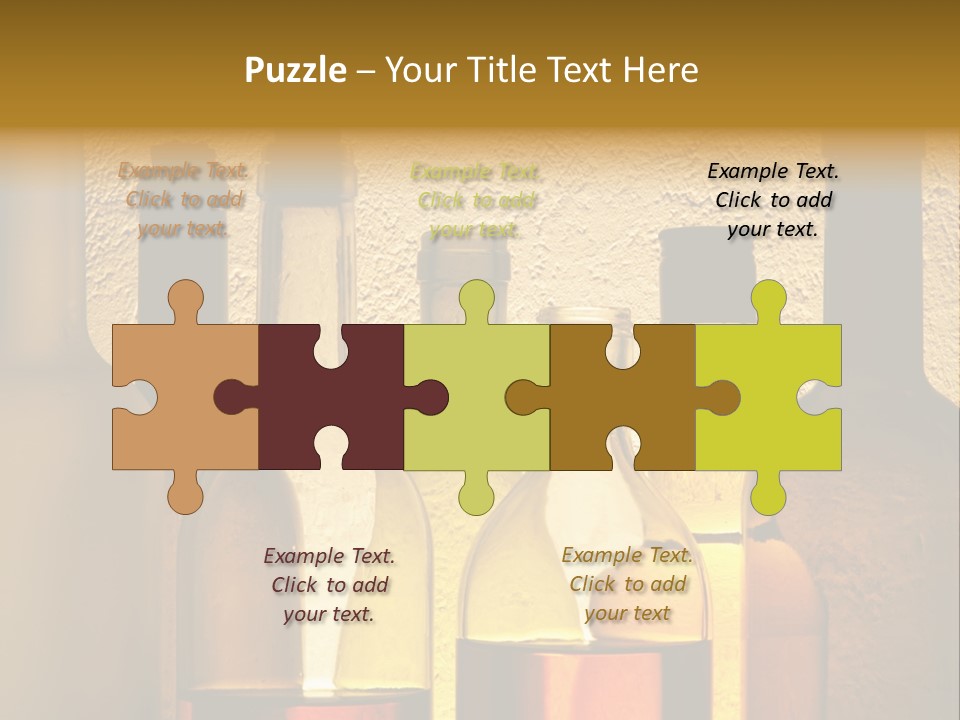 Bottles With Alcohol PowerPoint Template