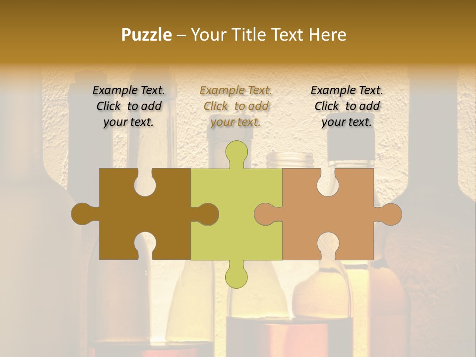 Bottles With Alcohol PowerPoint Template