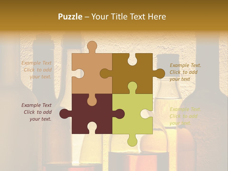 Bottles With Alcohol PowerPoint Template